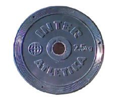 Диск тренировочный InterAtletika Черный 2,5 кг (SТ 520-3) 