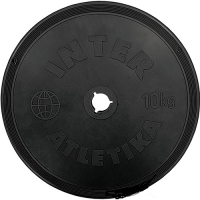 Диск тренировочный InterAtletika Черный 10 кг (SТ 520-5) 