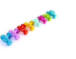 Гантели для фитнеса с виниловым покрытием 2 кг. 2 шт.