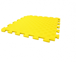 Детский коврик-пазл (мягкий пол татами ласточкин хвост) IZOLON EVA KIDS 500х500х10мм жёлтый