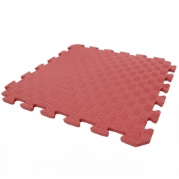 Детский коврик-пазл (мягкий пол татами ласточкин хвост) IZOLON EVA KIDS 500х500х10мм красный