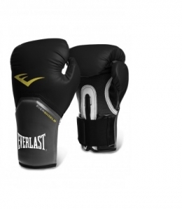 Боксерские перчатки тренировочные Everlast Pro Style Elite 12 oz (унций) чёрные 
