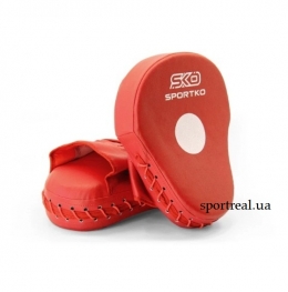 Лапы боксерские Яблоко красные SPORTKO арт.ПД5