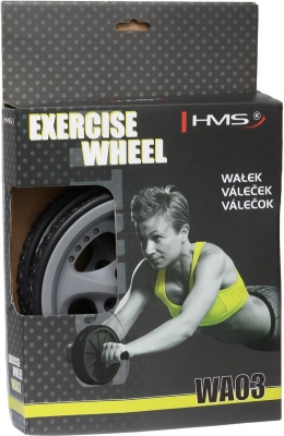 Гимнастическое колесо для пресса HMS двойное WA03