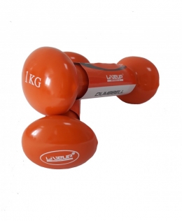 Гантели пара LiveUp VINYL DUMBBELL EGG HEAD-2*1KG LS2001-1