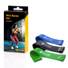 Набор Резинок для Фитнеса Mini Bands Set Pro (3шт.)