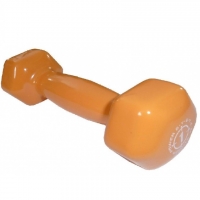 ГАНТЕЛИ ДЛЯ ФИТНЕСА И АЭРОБИКИ ОБРЕЗИНЕННЫЕ POWER SYSTEM 1 KG PS-4024 ORANGE (1 ШТ)купити у Київі