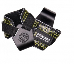 КРЮКИ ДЛЯ ТЯГИ НА ЗАПЯСТЬЯ POWER SYSTEM HOOKS V2 PS-3360 BLACK/YELLOW L