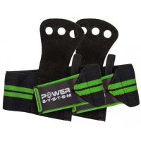 НАКЛАДКИ ГИМНАСТИЧЕСКИЕ POWER SYSTEM CROSSFIT GRIP PS-3330 BLACK/GREEN (ПАРА)купить в Киеве