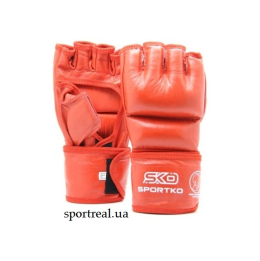 Битки із відкритими пальцями шкіряні SPORTKO арт. ПК-5 L