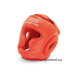 Шолом боксерський закритий  SPORTKO арт. ОД3 червоний