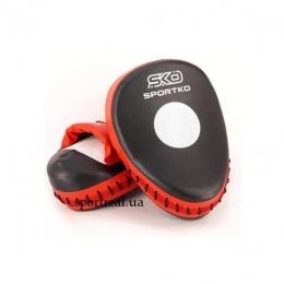 Лапы боксерские красные Яблоко SPORTKO арт.ПД6