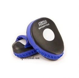 Лапы боксерские синие Яблоко SPORTKO арт.ПД6