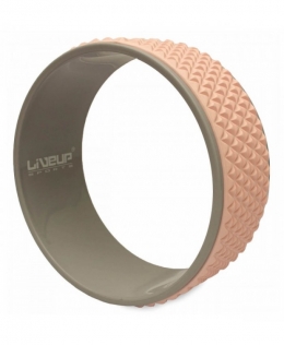 Колесо для йоги и фитнеса LiveUp YOGA RING розовый
