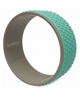 Колесо для йоги и фитнеса LiveUp YOGA RING голубой
