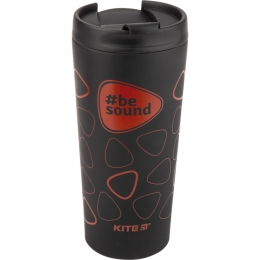 Термокружка Kite BeSound K19-303-02, 410 мл, черный