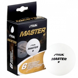 Мячи Stiga Master 1*6 шт. (белый)