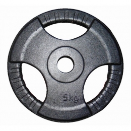 Диск для штанги 5 кг д31мм трехлепестковый