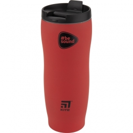 Термокружка Kite K19-304-02 BeSound, 410 мл, красная