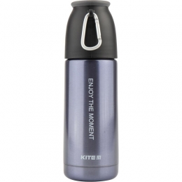 Термос Kite K18-300-04Enjoy серо-фиолетовый перламутровый, 350 мл