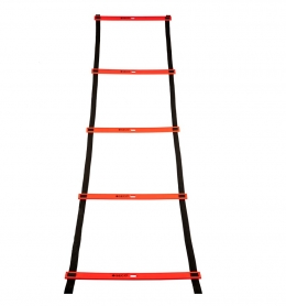 Тренировочная лестница координационная для бега SECO® 12 ступеней 6 м оранжевого цвета
