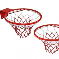 Набір баскетбольних кілець SportReal №5 35 см з сіткою 2 шт