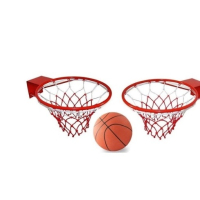 Набір баскетбольних кілець SportReal №6 40 см з сіткою та м'ячемкупить в Киеве