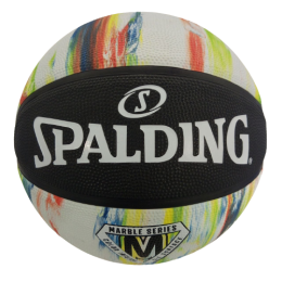 Баскетбольный мяч Spalding Marble Series №7 white-black-red