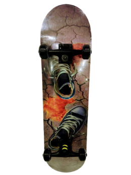 Деревянный скейтборд с рисунком Maraton Winner