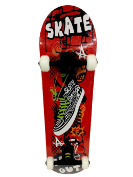 Деревянный скейтборд с рисунком Maraton Winner
