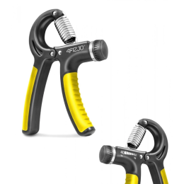 Кистевой пружинный эспандер 4FIZJO 10-40 kg, черно-желтый