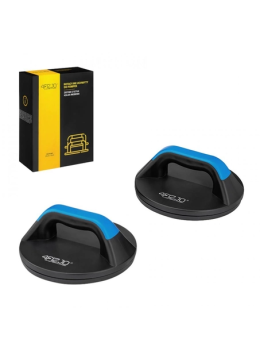 Поворотные упоры для отжиманий 4FIZJO, 2 шт. black-blue