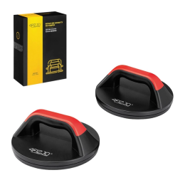 Упоры для отжиманий 4FIZJO, 2 шт. Black-red