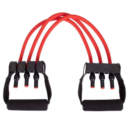 Плечевой трубчатый эспандер, red 30LB/13,6 kg