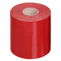 Кинезио тейп в рулоне 7,5 см х 5м (Kinesio tape) эластичный пластырь, красный