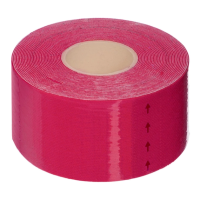 Кинезио тейп в рулоне 3,8см х 5м (Kinesio tape) эластичный пластырь, red