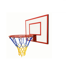 Игровой баскетбольный щит ВF 60x50 см  с кольцом №7 и сине-желтой сеткой