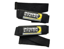 Атлетические лямки для тяги Power System Black-Yellow