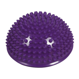 Балансировочная полусфера (ежик) массажная 16 см SportReal фиолетовая