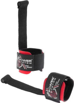Атлетические лямки для тяги Power System Black-Red