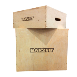 Бокс плиометрический (Тумба для кроссфита) 60х50х40/50х50х20 см BAR2FIT 2 шт.