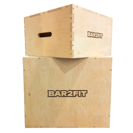 Бокс плиометрический (Тумба для кроссфита) 60х50х40/50х50х30 см BAR2FIT 2 шт.