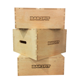 Плиометрический бокс (Тумба для кроссфита) 50х50х20/50х50х30 см BAR2FIT 3 шт.