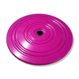 Гімнастичний металевий диск здоров'я Грація 5027 фіолетово-білий