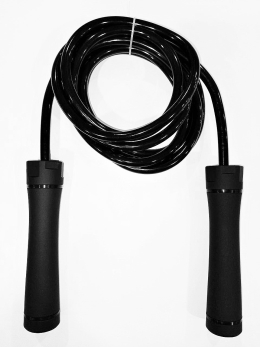 Скакалка посилена для кросфіту Bax 3 м Black чорний (151234) 