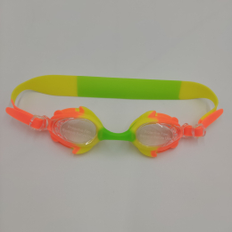 Окуляри для плавання дитячі помаранчево-жовто-зелений BAX 160514 