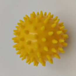 Масажний м'яч d=7,5 см Bax 160319 yellow