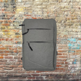 Рюкзак міський з карманом на застібці Bax Сірий (160217)